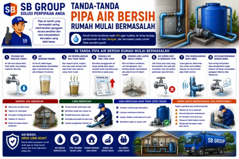 Tanda-Tanda Pipa Air Bersih Rumah Mulai Bermasalah